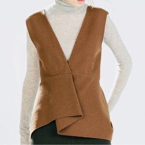 Zara Brown and‎ Gray Women's Cowl Sweater